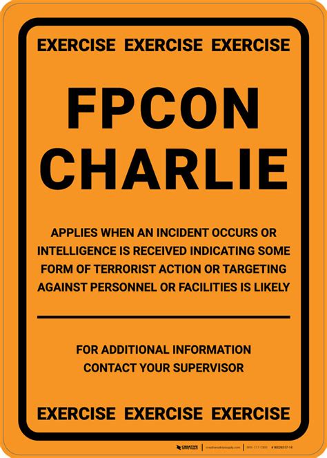 fpcon charlie sign